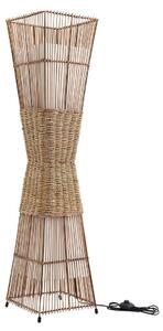 Lampada da terra Lindby, Jacinto, Legno, Soggiorno, Bambù, Boho