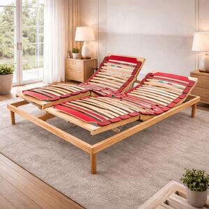 Rete a Doghe in Legno Motorizzata – Alzate Personalizzabili | VENERE E 80x190 Singolo standard