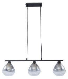Lampada a sospensione Lindby, Pendura, dimmerabile, Grigio, Sala da pranzo, Vetro, Moderno