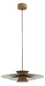 Lampada a sospensione Lucande, Livie, dimmerabile, Beige, Sala da pranzo, Alluminio, Moderno