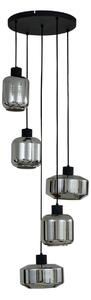 Lampada a sospensione Lindby, Hildur, dimmerabile, Grigio, Soggiorno, Vetro