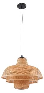 Lampada a sospensione Lucande, Rasmina, dimmerabile, Beige, Soggiorno, Bambù, Boho