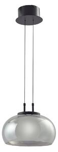 Lampada a sospensione Lucande, Dain, Grigio, Sala da pranzo, Vetro, Moderno