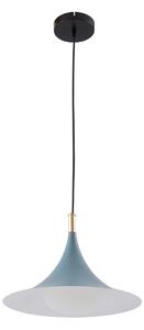 Lampada a sospensione Lindby, Jarl, dimmerabile, Blu, Sala da pranzo, Metallo, Moderno