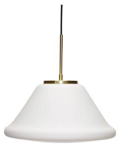 Lampada a sospensione Hübsch, Bianco, Soggiorno, Vetro