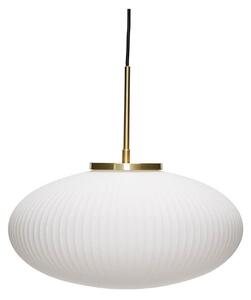 Lampada a sospensione Hübsch, Bianco, Soggiorno, Vetro