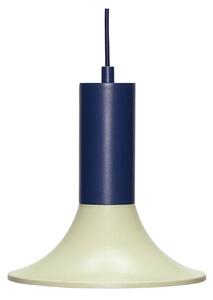 Lampada a sospensione Hübsch, Blu, Soggiorno, Metallo