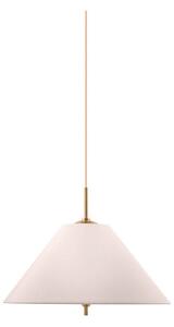 Lampada a sospensione Globen Lighting, IRIS, dimmerabile, Beige, Soggiorno, Tessuto / Tessile, Vintage