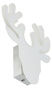 Applique da parete Lindby, Hirvi, Bianco, Sala da pranzo, Metallo, Moderno