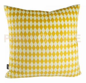 Fodera cuscino 40x40 in tessuto vellutato giallo