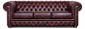Divano Chesterfield in Pelle Primo Fiore Premium – Iconico, Finiture di Pregio