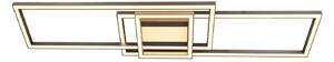 Plafoniera Lindby, Mairin, dimmerabile, Grigio, Soggiorno, Alluminio, Moderno