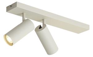 Faretto da soffitto moderno beige 2 luci regolabile - Renna