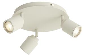 Faretto da incasso moderno beige 3 luci IP44 - Ducha