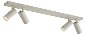 Faretto da soffitto moderno beige 4 luci regolabile - Renna