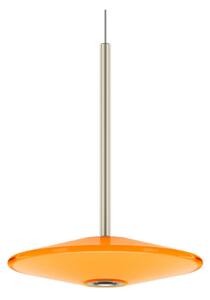 Lampada a sospensione LOOM DESIGN, dimmerabile, Arancione, Soggiorno, Vetro, Moderno