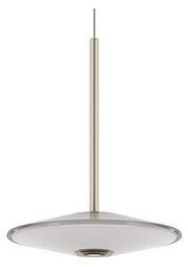 Lampada a sospensione LOOM DESIGN, dimmerabile, Bianco, Soggiorno, Vetro, Moderno