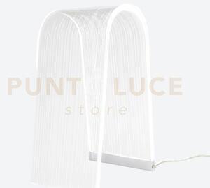Lampada da tavolo arc in cristallo acrilico trasparente grande led 