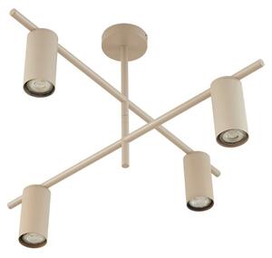 Plafoniera Lindby, Marilou, dimmerabile, Beige, Soggiorno, Metallo, Moderno