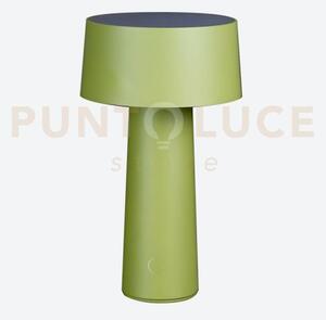 Lampada da tavolo wireless mush led 3w 3000°k 200lm a batteria verede
