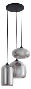 Lampada a sospensione Lindby, Marla, dimmerabile, Nero, Soggiorno, Vetro, Moderno