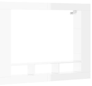 2 pz Mobili TV，Mobili Porta TV，Tavolino TV，Mobile da soggiorno Bianco  Lucido 80x31,5x36cm