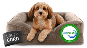Lettino per cani Lumaland Indoor Cord S 70x60x9cm