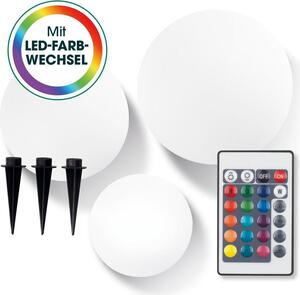 Lampada solare LED EASYmaxx con telecomando - 3 luci bianche fredde Alimentazione solare