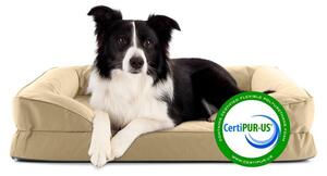 Lettino per cani Lumaland In-& Outdoor M 90x65x9cm beige