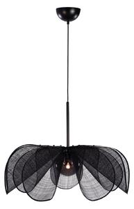Lampada a sospensione Markslöjd, Styrka, dimmerabile, Nero, Soggiorno, Tessuto / Tessile