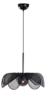 Lampada a sospensione Markslöjd, Styrka, dimmerabile, Nero, Soggiorno, Tessuto / Tessile