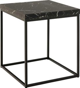 Tavolino da caffè Barossa 40cm decoro in marmo nero