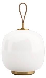 VL45 Radiohus lampada da tavolo ricaricabile, ottone/bianco