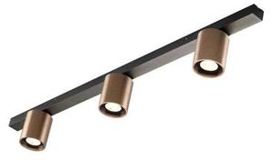 Plafoniera LIGHT-POINT, dimmerabile, Bronzo / Ottone anticato, Soggiorno, Alluminio