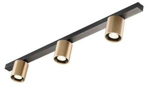 Plafoniera LIGHT-POINT, dimmerabile, Dorato / Ottone, Soggiorno, Alluminio