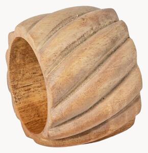Set di 4 portatovaglioli in legno di acacia Round
