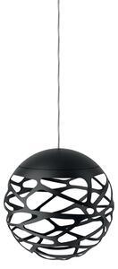 Lampada a sospensione Lodes, dimmerabile, Nero, Sala da pranzo, Metallo