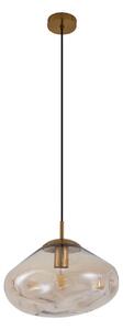 Lampada a sospensione Lindby, Lelia, dimmerabile, Beige, Sala da pranzo, Vetro, Design