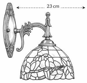 Brilagi - lampada da parete Tiffany in vetro colorato JUNGLE 1xE14/40W/230V