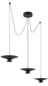 Lampada a sospensione Lindby, Norvind, dimmerabile, Nero, Sala da pranzo, Metallo, Moderno