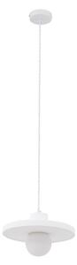 Lampada a sospensione Lindby, Nielson, dimmerabile, Bianco, Soggiorno, Gesso / Argilla, Moderno