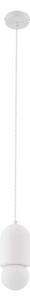 Lampada a sospensione Lindby, Nielson, dimmerabile, Bianco, Soggiorno, Gesso / Argilla, Moderno