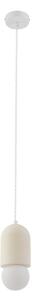 Lampada a sospensione Lindby, Nielson, dimmerabile, Bianco, Soggiorno, Gesso / Argilla, Moderno