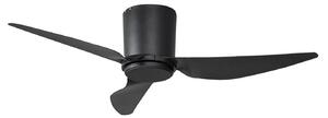 Ventilatore da soffitto Aulo Ø 123 cm nero silenzioso DC Lindby, Aulo, Nero, Soggiorno, Metallo, Moderno