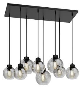 Lampada a sospensione TK Lighting, Cubus, dimmerabile, Grigio, Soggiorno, Vetro, Moderno
