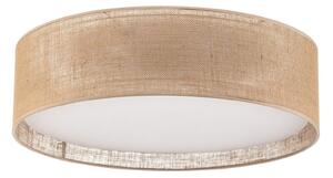 Plafoniera TK Lighting, Juta, dimmerabile, Beige, Soggiorno, Tessuto / Tessile