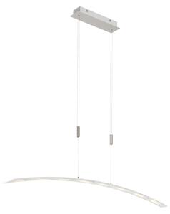 Lampada a sospensione Lindby, Manon, dimmerabile, Grigio, Soggiorno, Vetro, Moderno