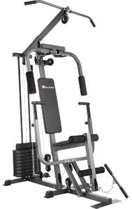 Tectake stazione per body building home gym con modulo per distensioni su panca