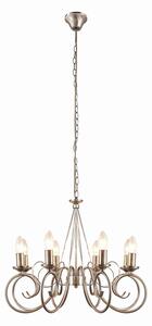 Lampadari Lindby, Marnia, dimmerabile, Bronzo / Ottone anticato, Soggiorno, Metallo, Antico
