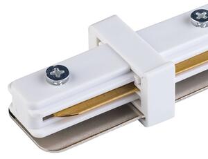 Tappo finale monofase per sistema a binari TRACER dritto bianco